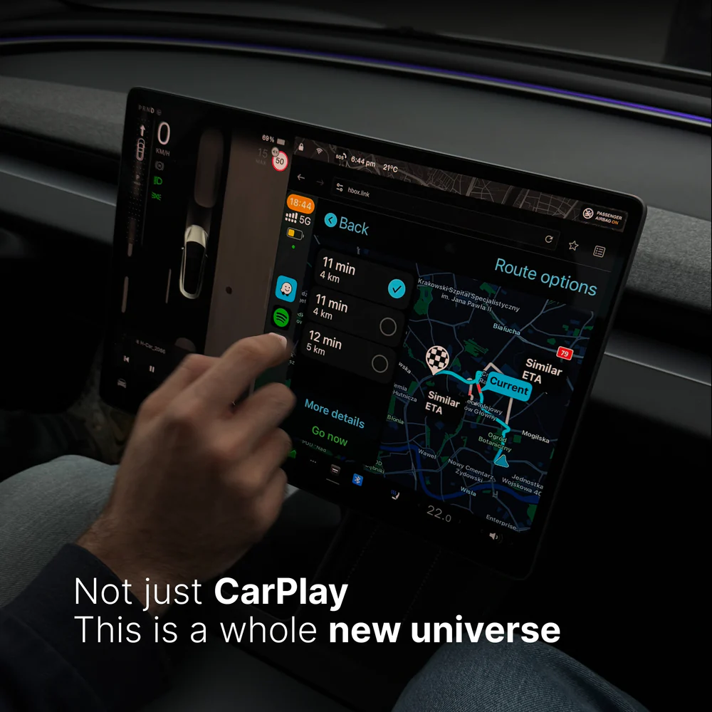 Tesarox™-CarHub-Carplay for Tesla